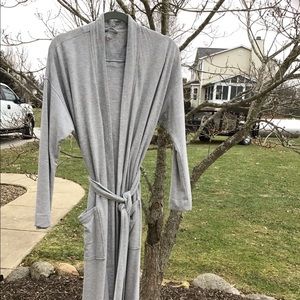 Coldwater Creek Long, Soft Gray Robe small